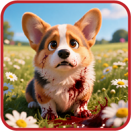 Generated corgi at alpha minus one